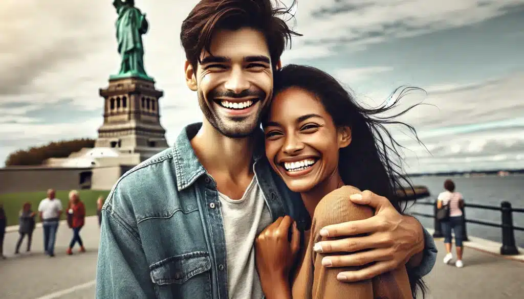 Happy Liberty Couple